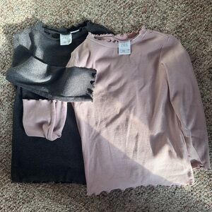 Zara 2 Long sleeve rib shirts